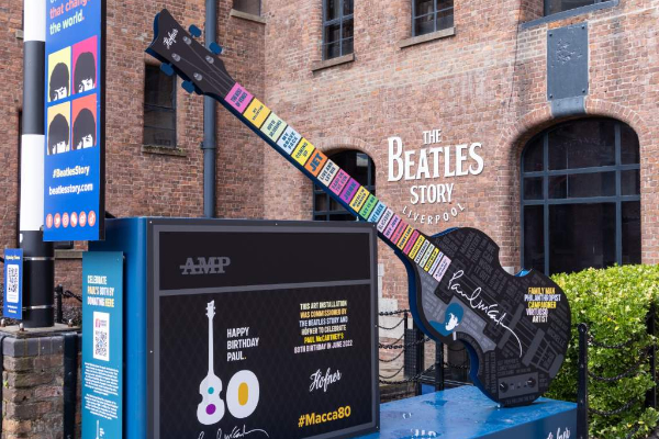 Companies collaborate to build Paul McCartney guitar tribute