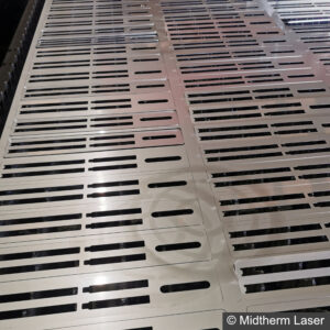 Midtherm Laser, 1.2 mm 316 stainless - 10,000 parts cut on 3 kw & 10 kw fibre laser.